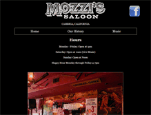 Tablet Screenshot of mozzissaloon.com